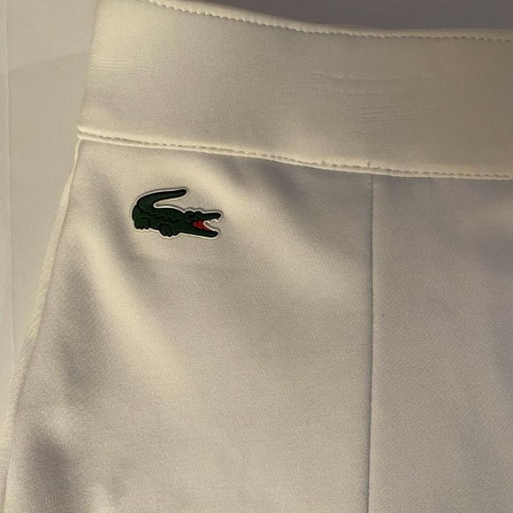 LACOSTE SPORT WOMENS WHITE BLUE SKIRT SIZE 42 - Picture 4 of 9